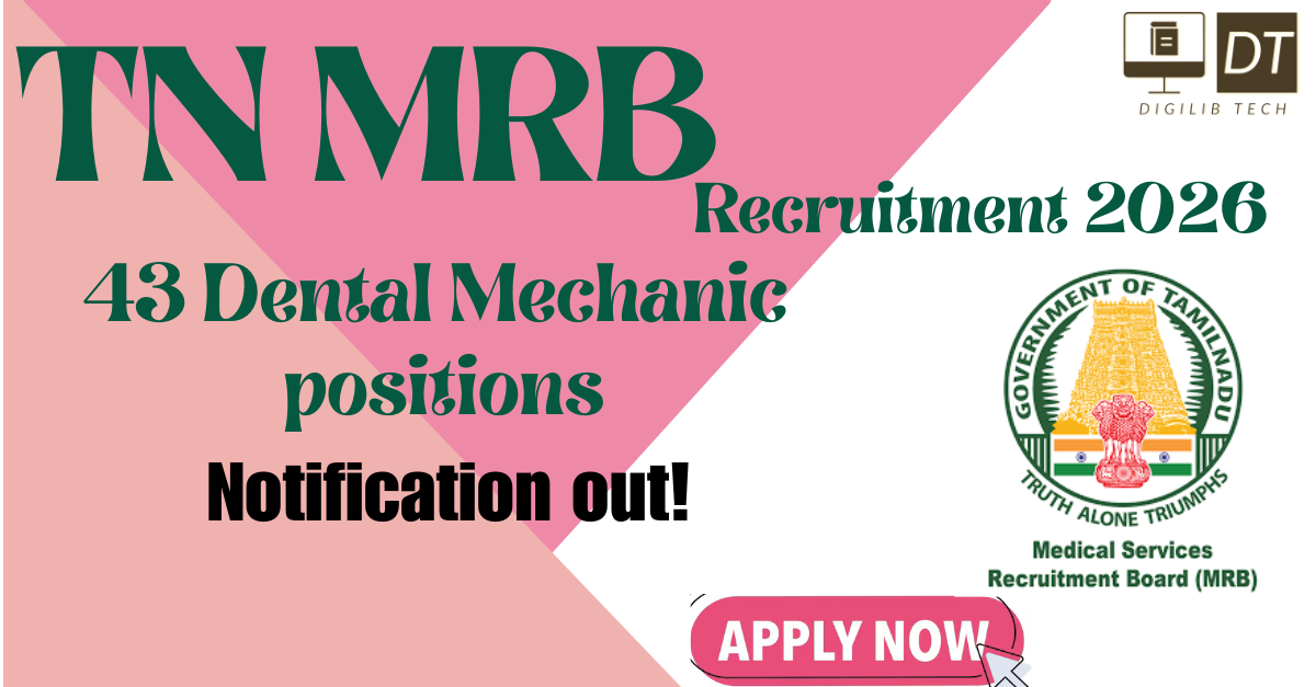 TN MRB Dental Mechanic Recruitment 2026