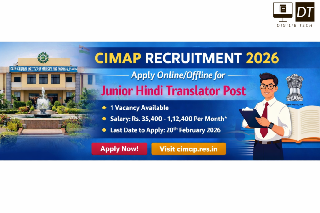 CIMAP Recruitment 2026 – Apply Online/Offline