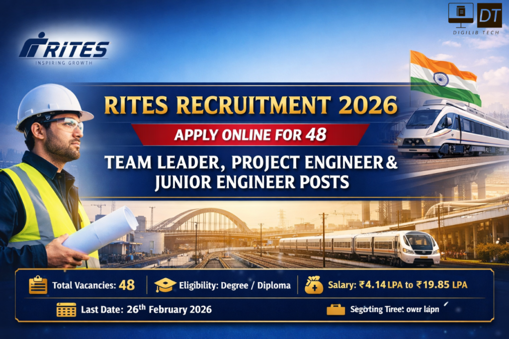 RITES Recruitment 2026 – Apply Online for 48 Posts