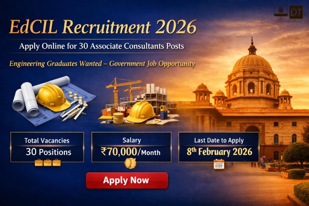 EdCIL Recruitment 2026 – Apply Online Now