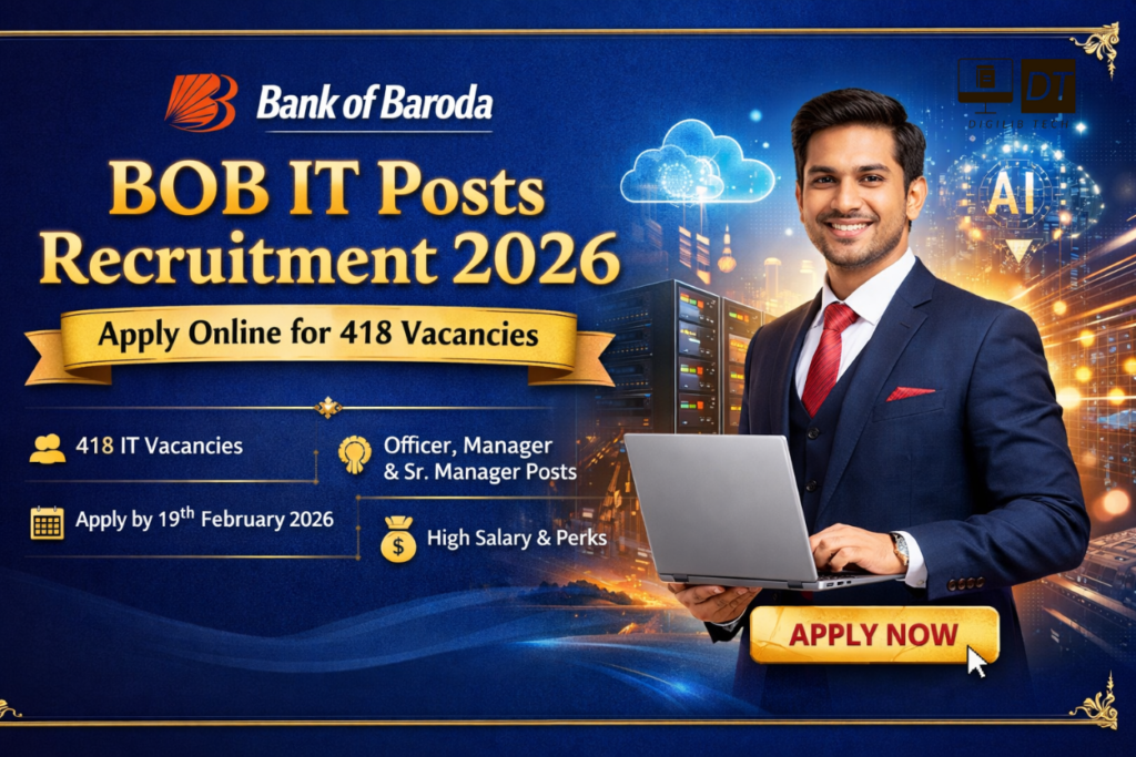 BOB IT Posts Recruitment 2026 – Apply Online Now
