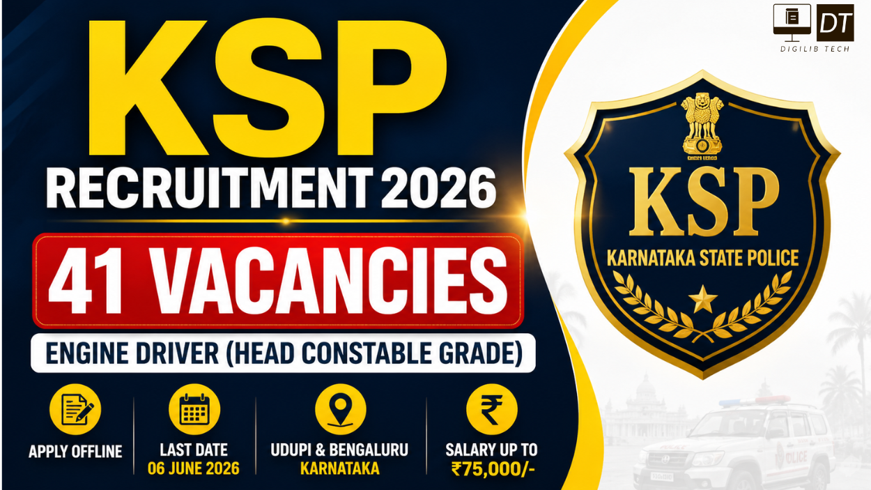 KSP Recruitment 2026 – Apply Offline for 41 Engine Driver 